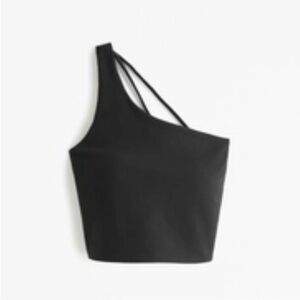 Elegant Black Asymmetrical Women's Tank Top